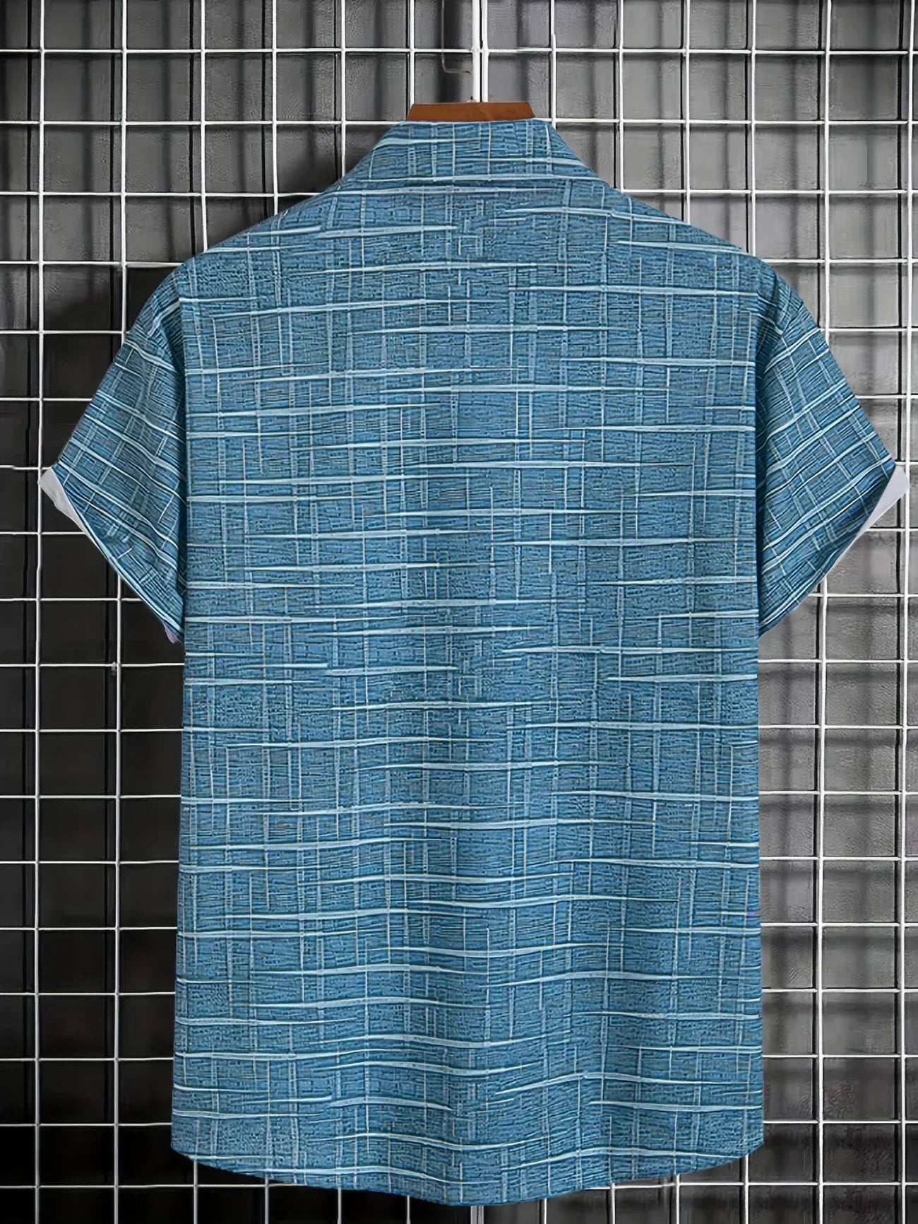 Haroyan Stylish Plaid Stripe Pattern Shirt