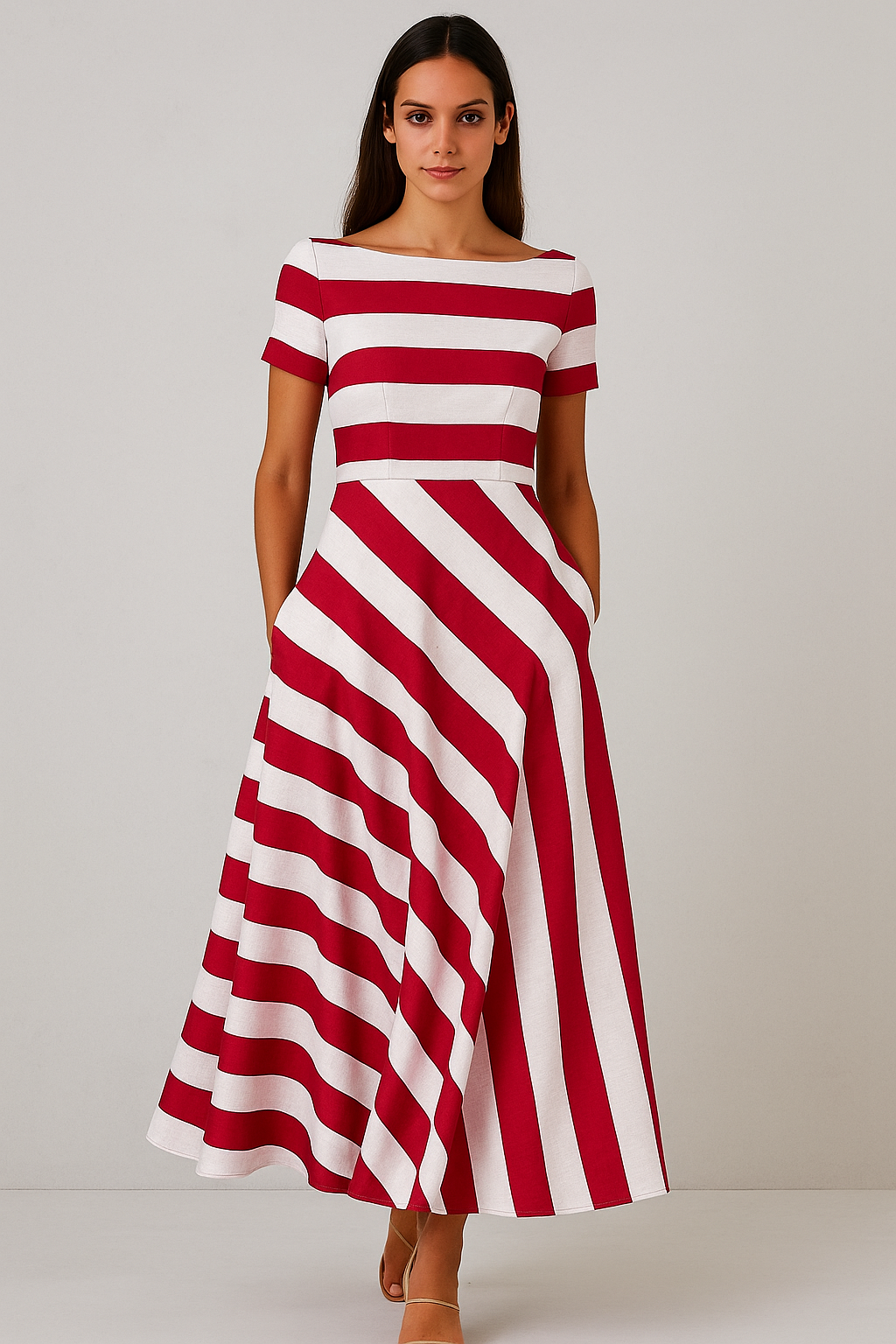 Nuvira Striped Dress