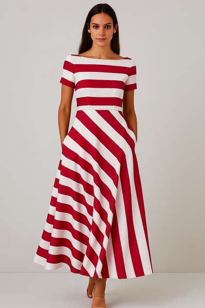 Nuvira Striped Dress