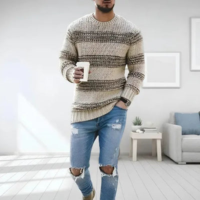 Darien Striped Chunky Knit Sweater