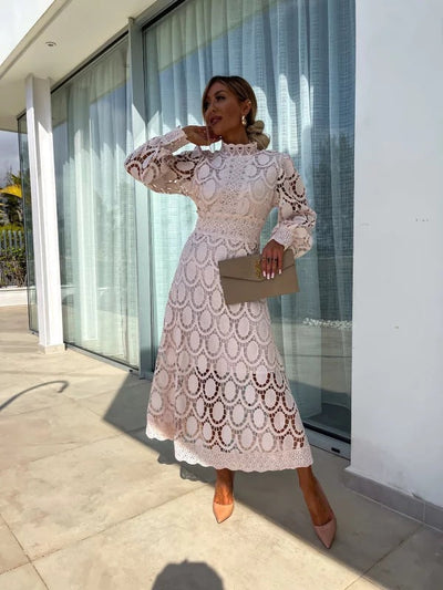 Georgia Stylish French Lace Dress