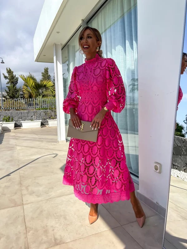 Georgia Stylish French Lace Dress