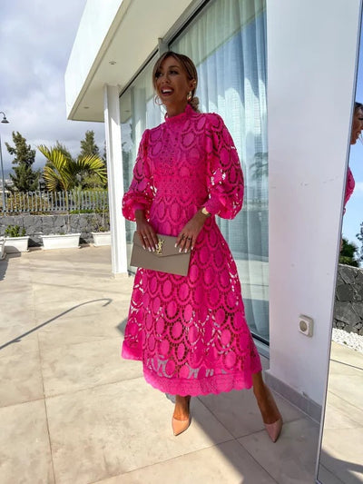 Georgia Stylish French Lace Dress