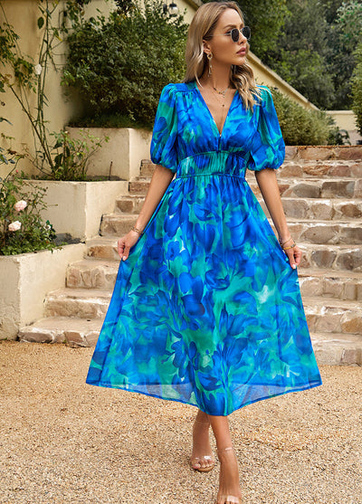 Flore Elegant Floral Dress