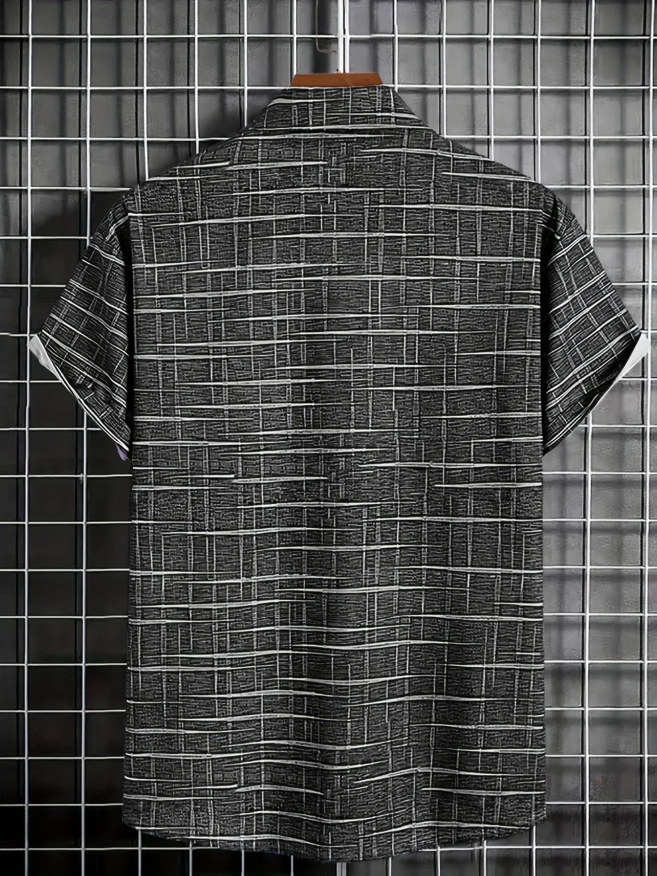 Haroyan Stylish Plaid Stripe Pattern Shirt