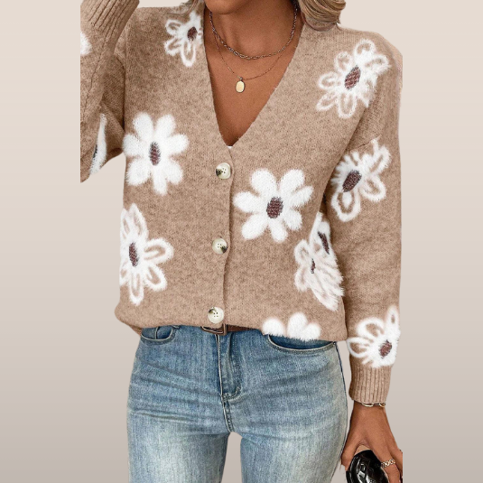 Noora™ – Striped Knit Turtleneck Sweater