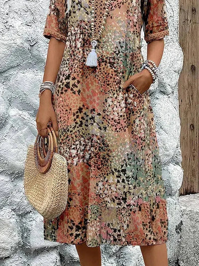 Harper Vibrant Mid Length Dress