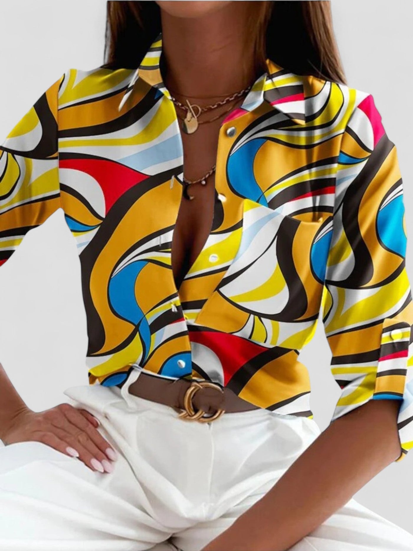 Sibylle | Fashionable Blouse with Long Sleeves