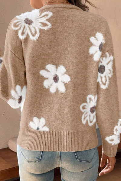 Noora™ – Striped Knit Turtleneck Sweater