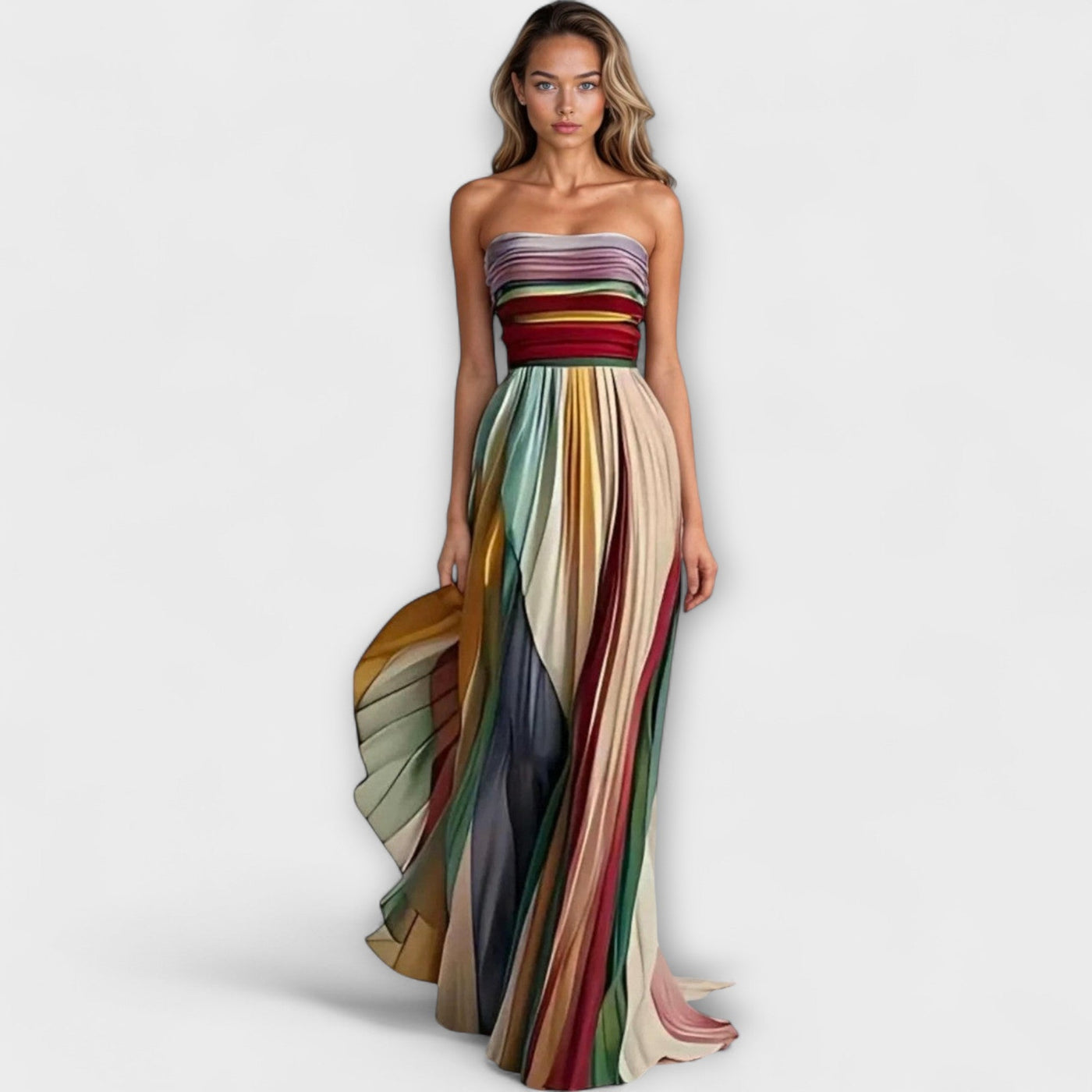Flora Colourful Sleeveless Dress