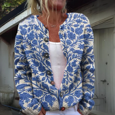 Sylvie™ – Floral Knit Charm Cardigan