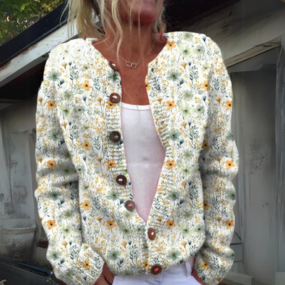 Sylvie™ – Floral Knit Charm Cardigan